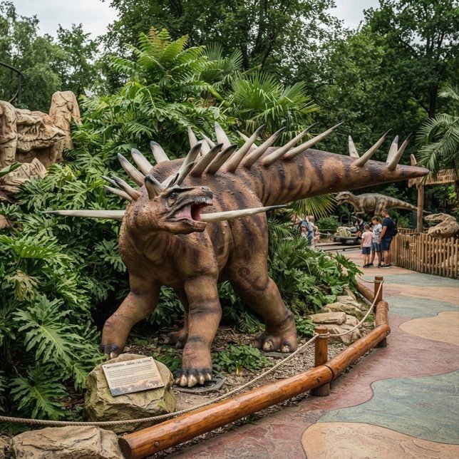 Giant Kentrosaurus Dinosaur Figure for Amusement Parks 700 cm