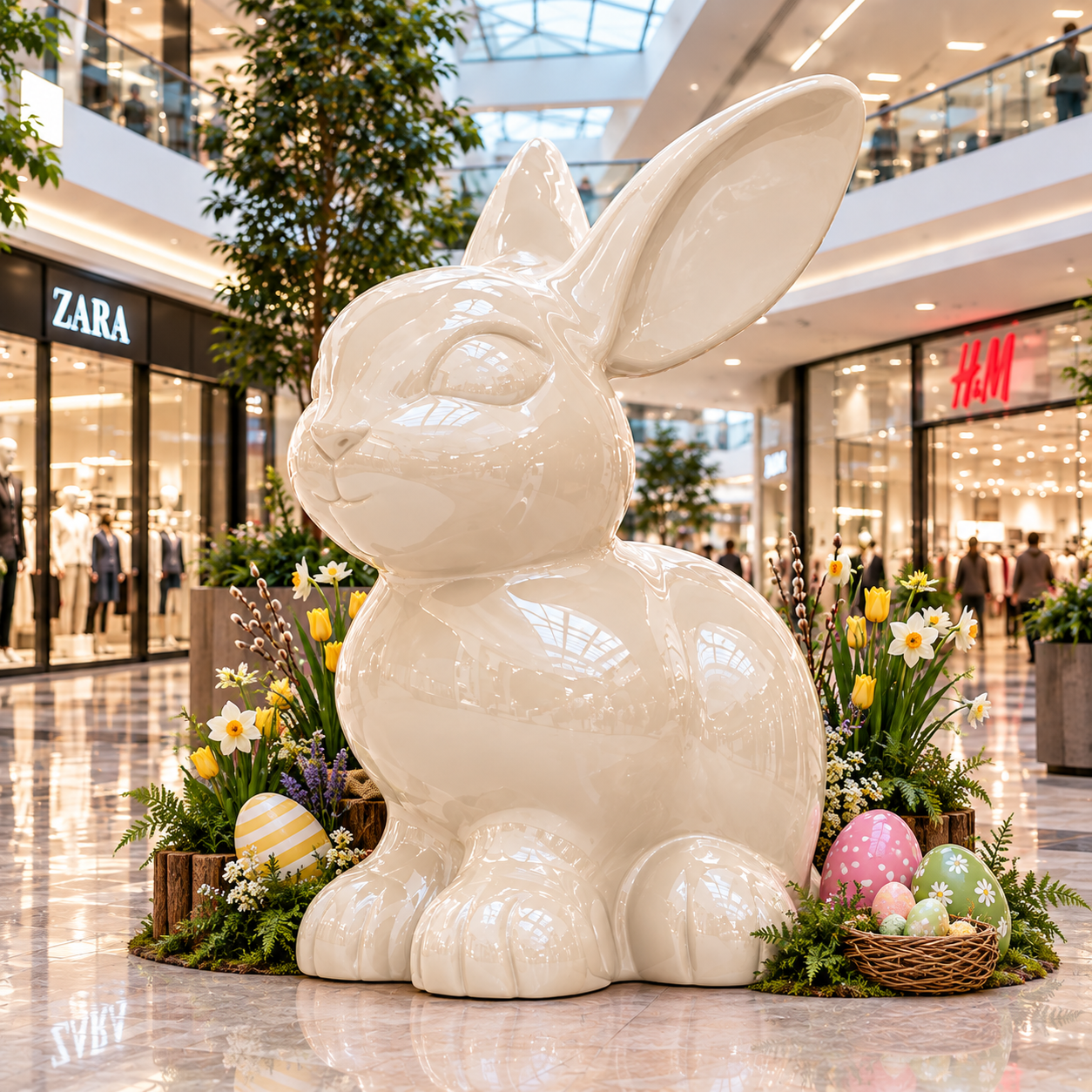 Zając wielkanocny – wielka figura do galerii handlowej 200 cm