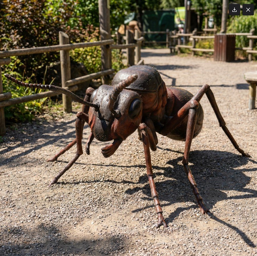 Gigantyczna figura Mrówka do ścieżki edukacyjnej i ZOO 240cm