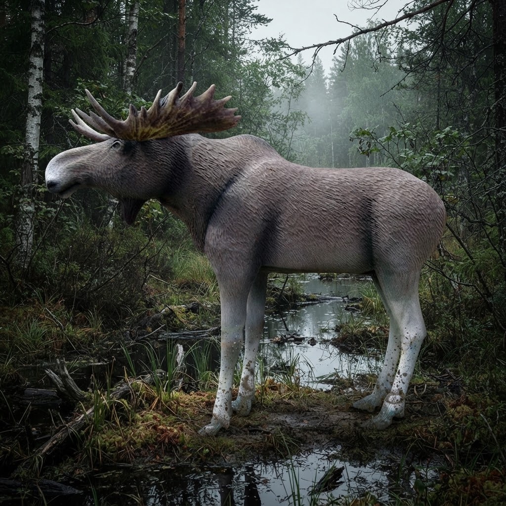 Figura leśna łosia do lasu i rezerwatu 250 cm